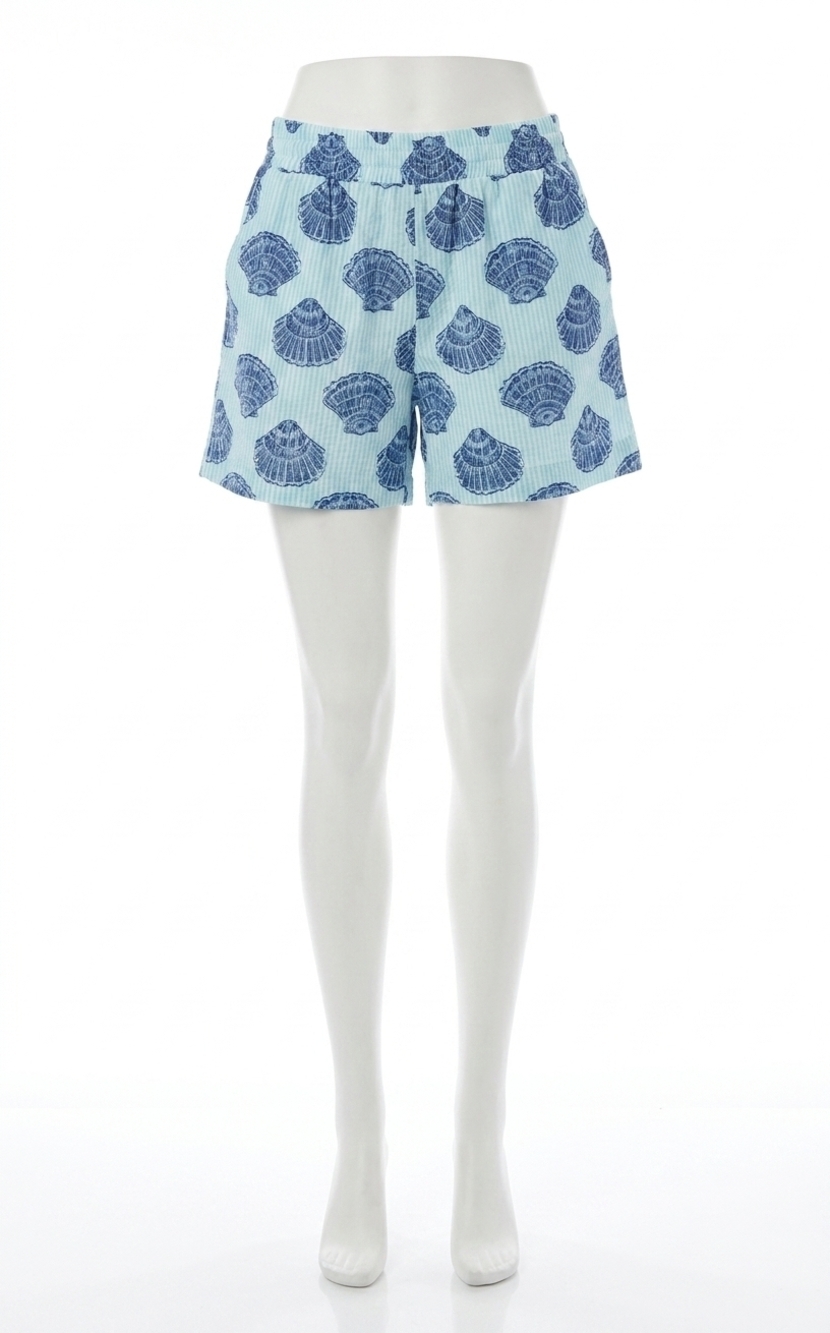 NEW LILLY PULITZER kilah high rise stripe short in day dream blue seashell jacqu